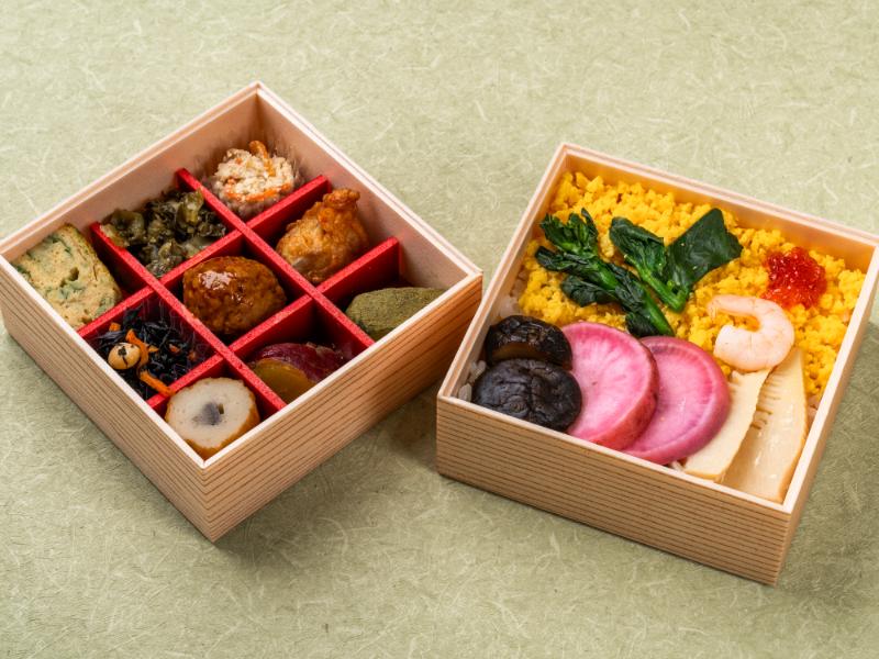 野菜ちらし寿司と彩り9升の二段弁当